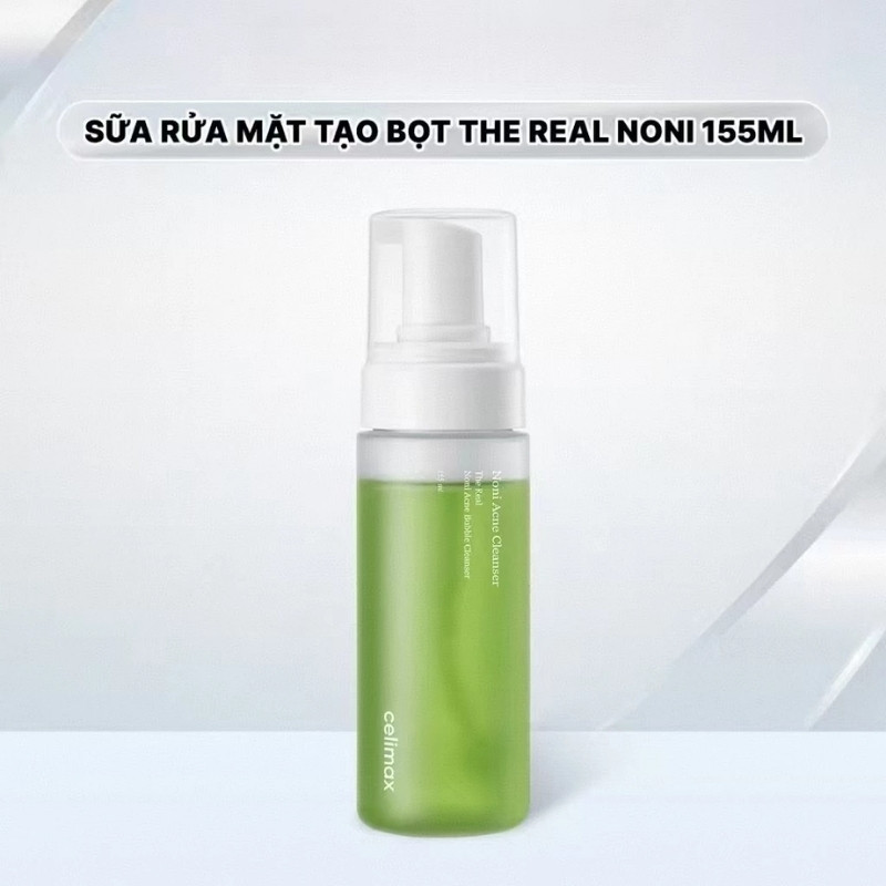 Sữa Rửa Mặt Celimax The Real Noni Acne Bubble Cleanser 155ml