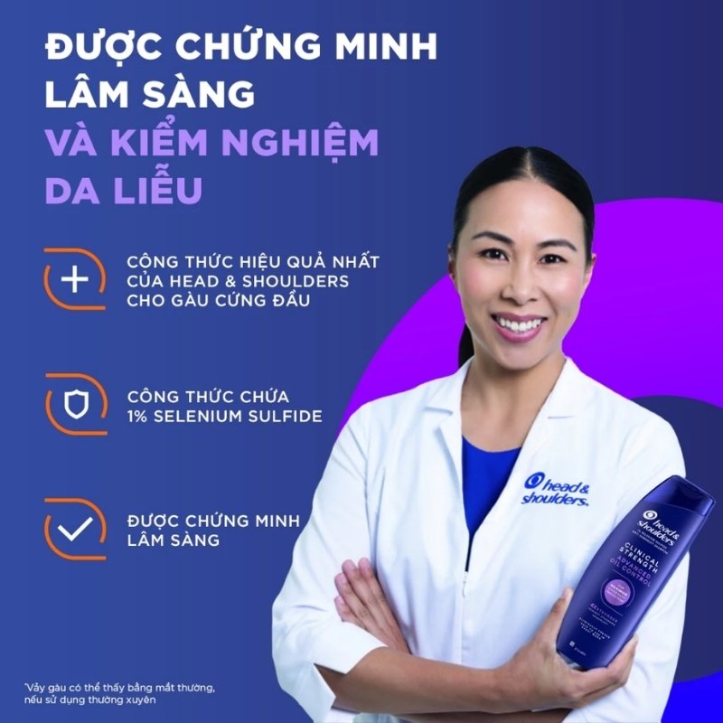 Dầu Gôị Trị Gàu Head & Shoulders Clinical Strength Dandruff 400ml (4X Stronger)
