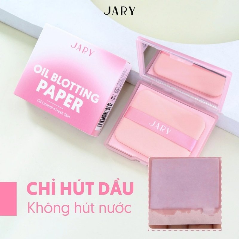 Giấy Thấm Dầu Jary Oil Blotting Paper Kiểm Soát Dầu (100 tờ)