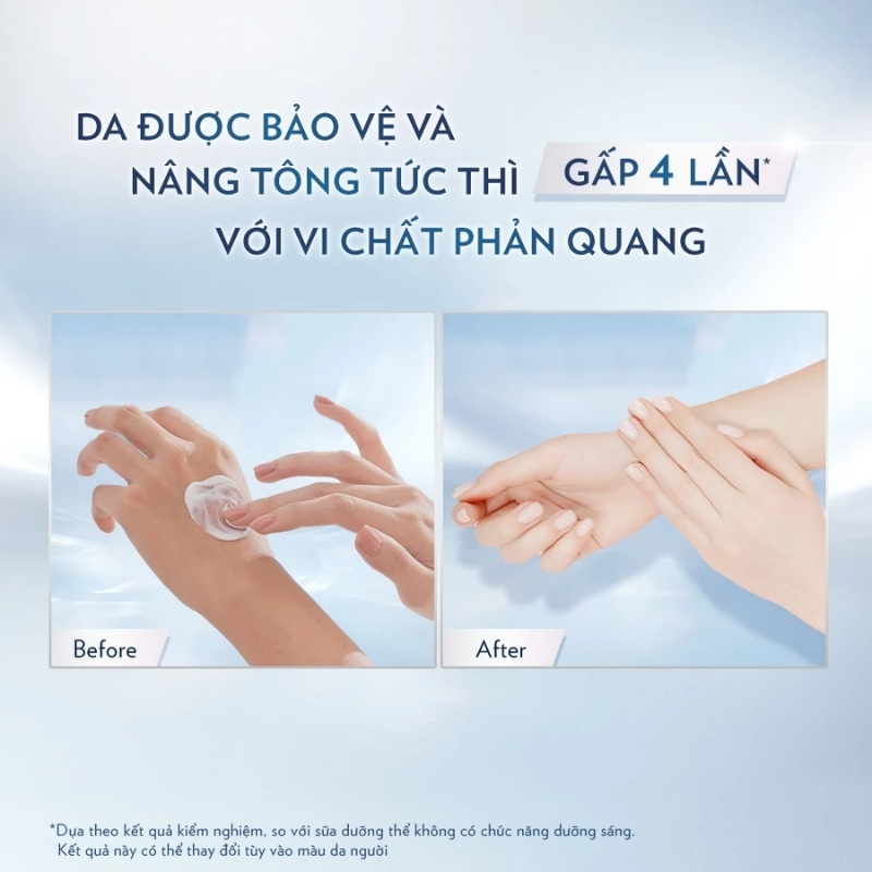 Sữa Dưỡng Thể Vaseline Dưỡng Sáng Da Vaseline Healthy Bright Gluta-Hya Niacinamide Tone-Up 300ml