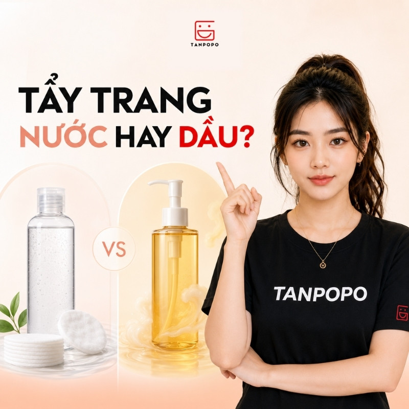 Tẩy trang nước hay dầu: Nên chọn loại nào cho làn da của bạn?