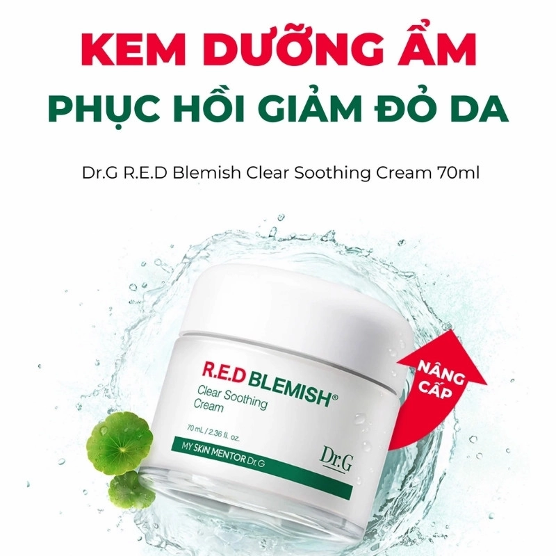 Kem Dưỡng Da Dr.G R.E.D Blemish Clear Soothing Cream (Mẫu Mới) (Nhập Khẩu)