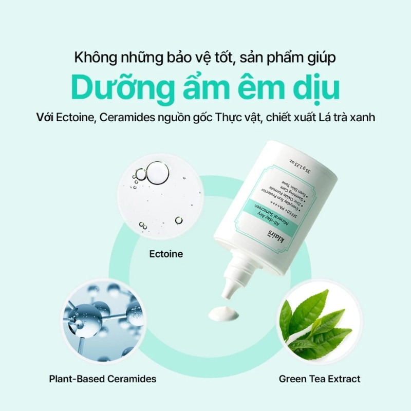 Kem Chống Nắng Klairs All Day Airy Mineral SPF50+ 35g