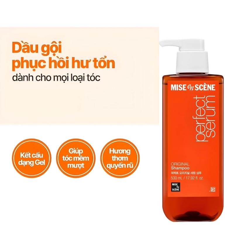 Dầu Gội Mise en Scene Repair Perfect Serum (Original) (Mẫu Mới)