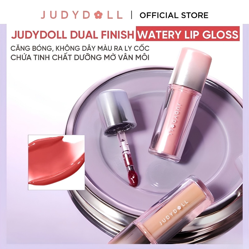 Son Kem Bóng Judydoll Dual Flash Watery Lip Gloss 2.4g