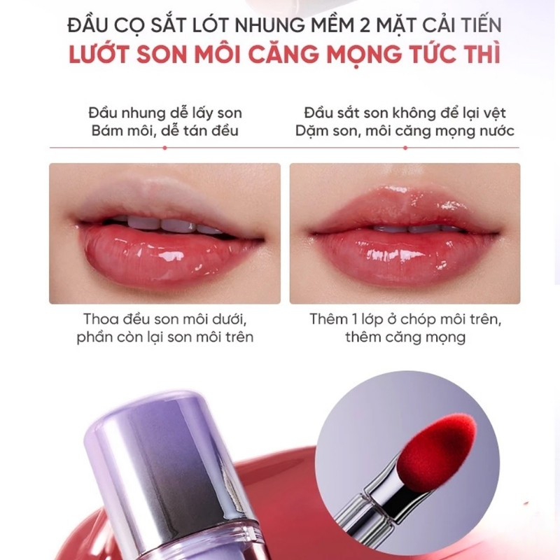 Son Kem Bóng Judydoll Dual Flash Watery Lip Gloss 2.4g