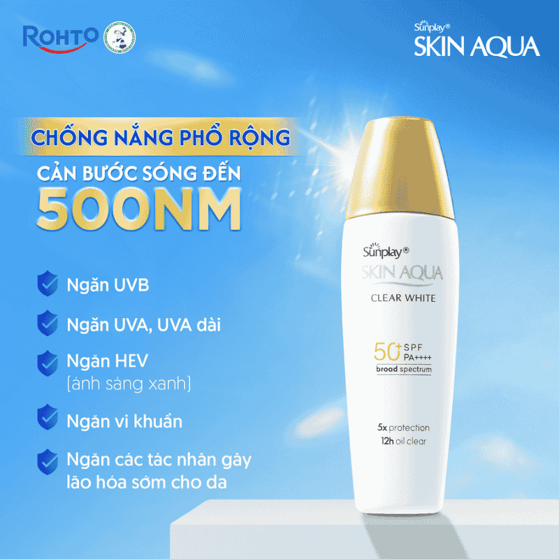 Sữa Chống Nắng Sunplay Skin Aqua Clear White Long Lasting UV Protection SPF50+ (Đồng)