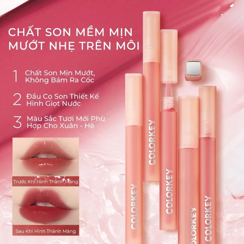 Son Kem Lì Siêu Mịn Môi Colorkey Soft Matte Water Tint 1.8g