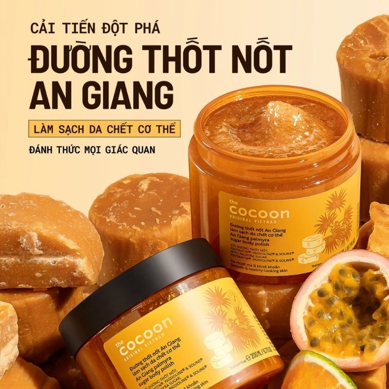 Tẩy Tế Bào Chết Body Đường Thốt Nốt An Giang Cocoon Palmyra Palm Sugar Body Polish