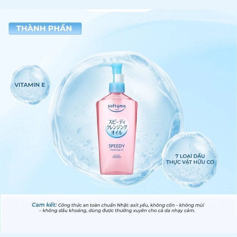 Dầu Tẩy Trang Kose Softymo Speedy Cleansing Oil 240ml