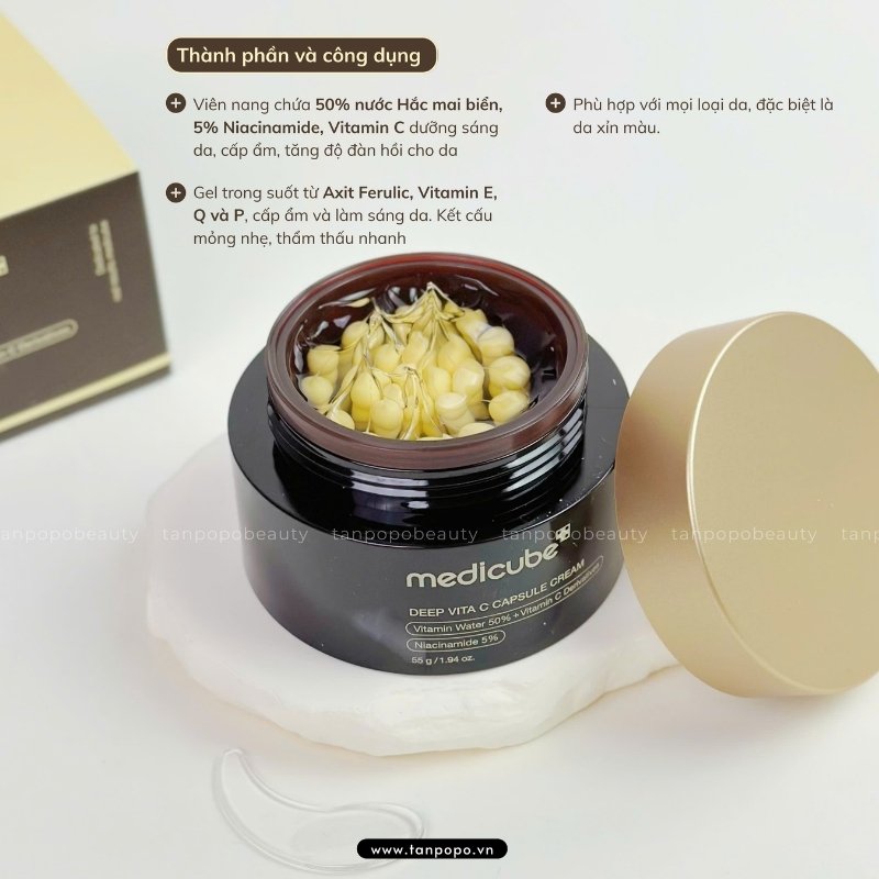 Kem Dưỡng Medicube Deep Vita C Capsule Cream 55g (Nhập Khẩu)