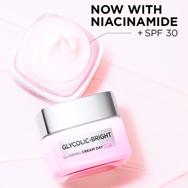 Kem Dưỡng Sáng Da Ban Ngày L'Oreal Glycolic + Niacinamide Bright Glowing Cream Day SPF30 15ml