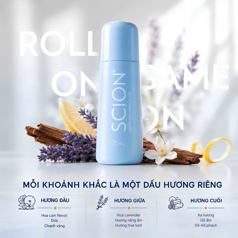 Lăn Khử Mùi NuSkin Scion Brightening Roll On 75ml (Mẫu Mới)