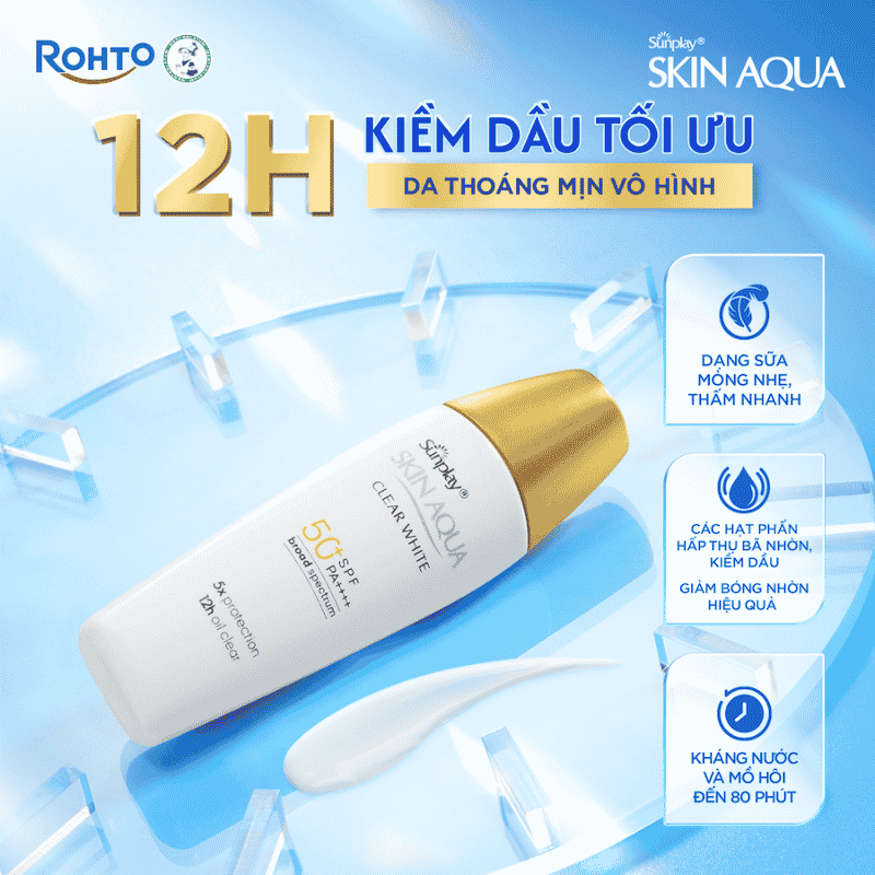 Sữa Chống Nắng Sunplay Skin Aqua Clear White Long Lasting UV Protection SPF50+ (Đồng)