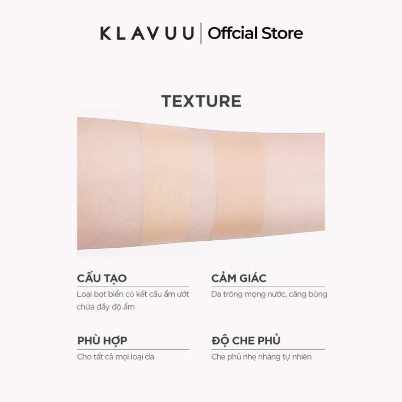 Phấn Nước Klavuu Blue Pearlsation High Coverage Marine Collagen Aqua