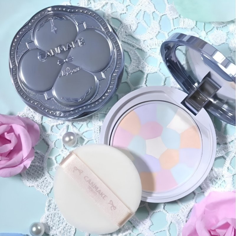 Phấn Phủ Đa Sắc Canmake Tokyo Illuminating Finish Powder Abloom SPF24+10g - 01 (Xanh)