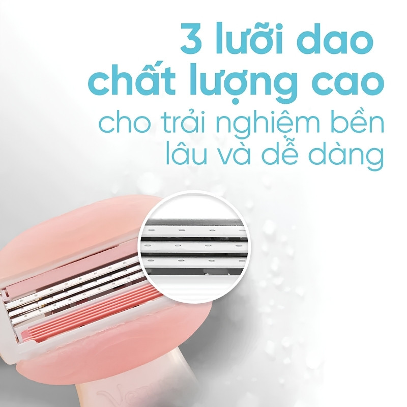 Dao Cạo Nữ Gillette Venus Comfortglide White Tea (1 Cán + 2 Lưỡi)