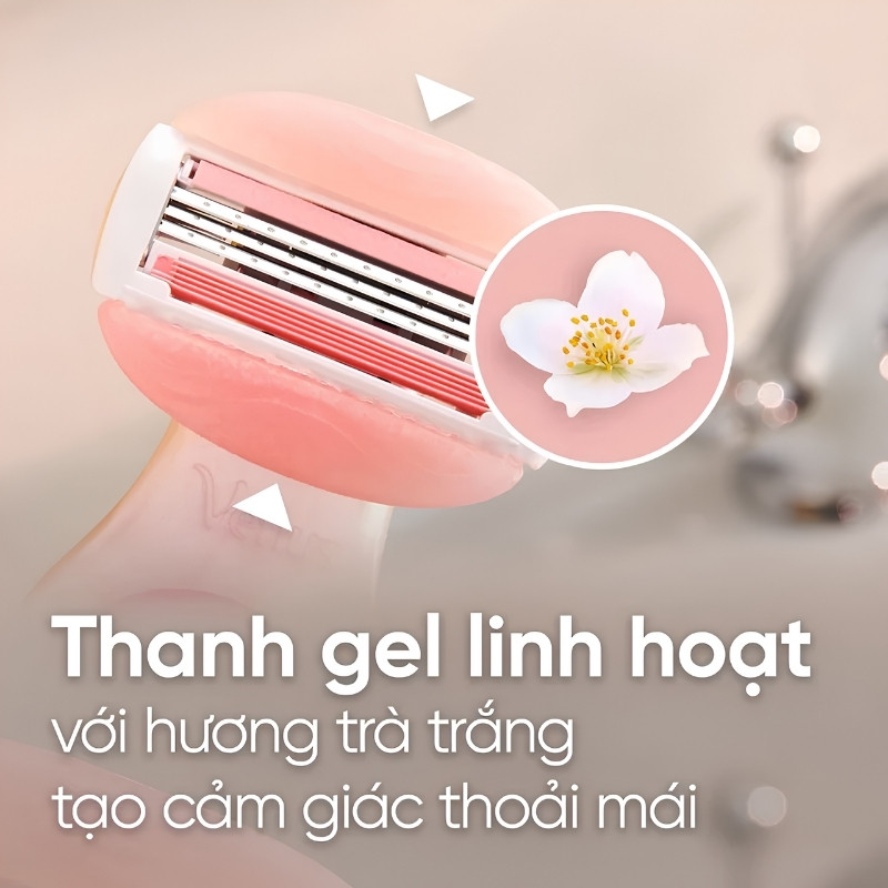 Dao Cạo Nữ Gillette Venus Comfortglide White Tea (1 Cán + 2 Lưỡi)