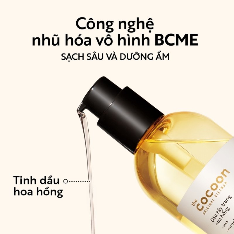Dầu Tẩy Trang Hoa Hồng Cocoon Rose Cleansing Oil