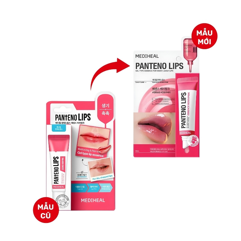 Mặt Nạ Ngủ Môi Mediheal Labocare Pantenolips Essence Berry Pink 10ml (Mẫu Mới)
