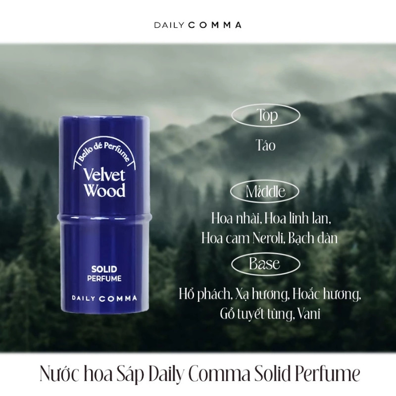 Nước Hoa Sáp Daily Comma Solid Perfume 4,7g