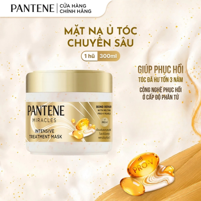 Mặt Nạ Ủ Phục Hồi Liên Kết Tóc Pantene Miracles Miracles Intensive Treatment Mask 300ml