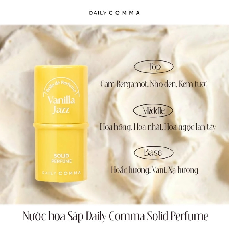 Nước Hoa Sáp Daily Comma Solid Perfume 4,7g