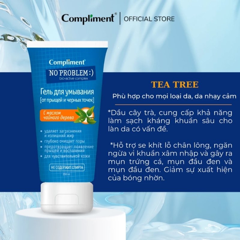 Gel Rửa Mặt Compliment No Problem 200ml