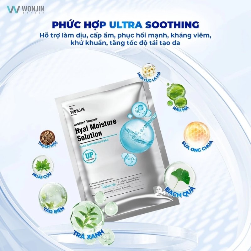 Mặt Nạ Cấp Ẩm Cấp Tốc Dr Wonjin Instant Repair Hyal Moisture Solution 30ml