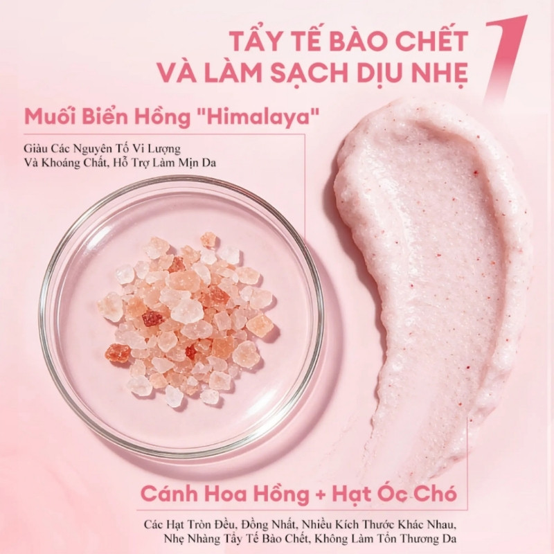 Tẩy Da Chết Toàn Thân Colorkey Rosé Crush Perfumed Brightening Body Scrub 200g