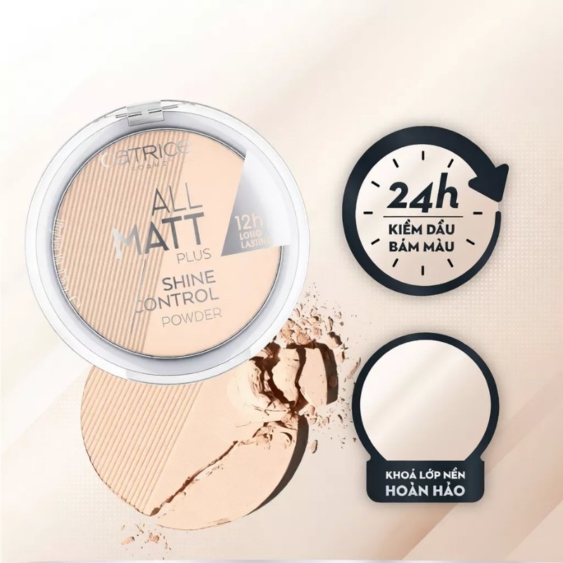 Phấn Phủ Kiềm Dầu Catrice All Matt Plus Shine Control Powder 10g