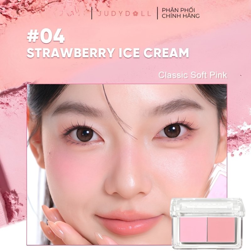 Má Hồng 2 Ô Judydoll Dual Color Combination Blush