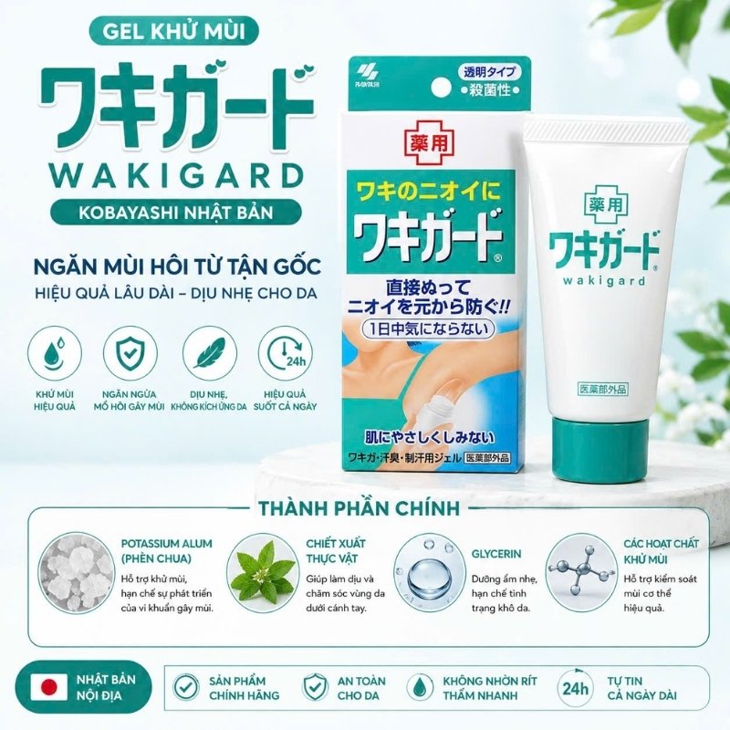 Gel Khử Mùi Kobayashi Nhật Bản 50g