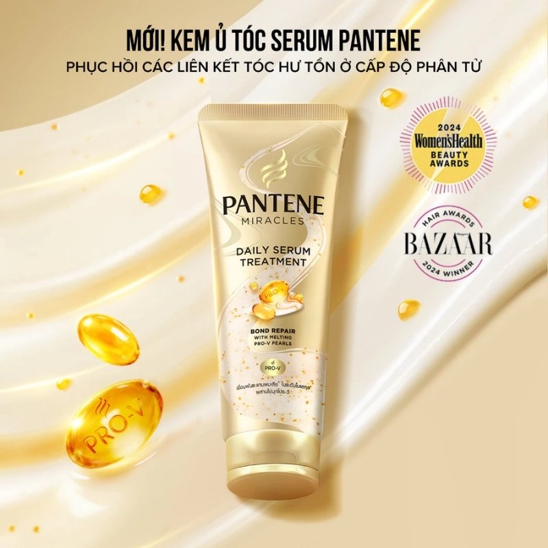 Kem Xả Phục Hồi Liên Kết Tóc Pantene Miracles Daily Serum Treatment 180ml