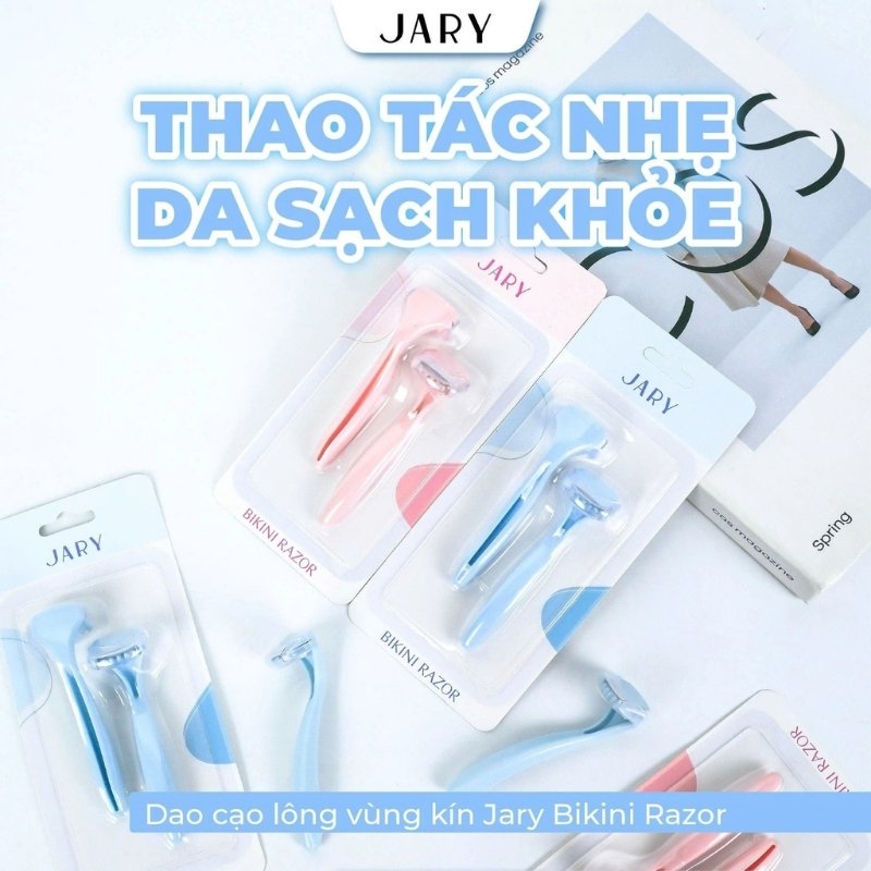 Set 2 Cái Dao Cạo Lông Vùng Kín Jary Bikini Razor
