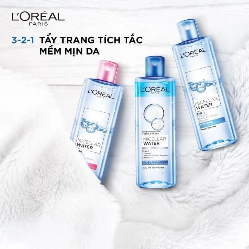 Nước Tẩy Trang L'Oreal Micellar Water 400ml
