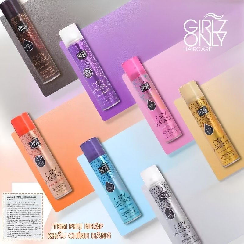 Dầu Gội Khô Girlz Only Dry Shampoo 200ml
