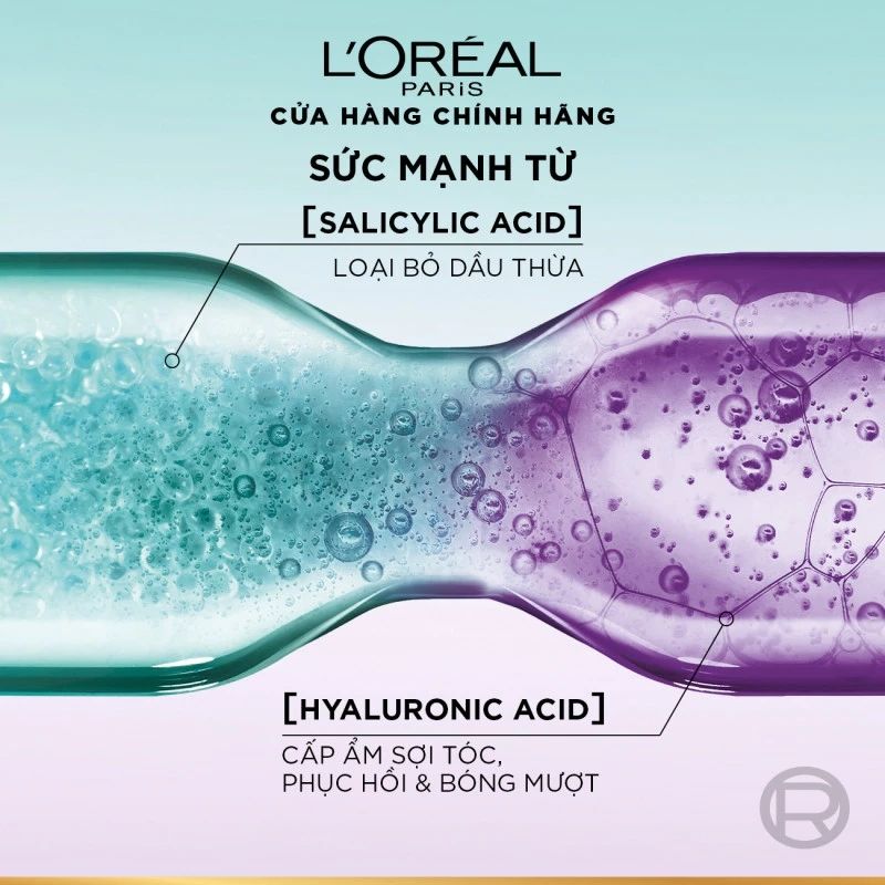 Dầu Gội Dành Cho Da Đầu Dầu L’Oréal Paris Elseve Hyaluron Pure 72H Purifying 620ml