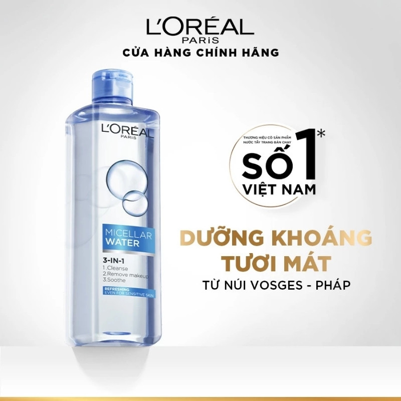 Nước Tẩy Trang L'Oreal Micellar Water 400ml