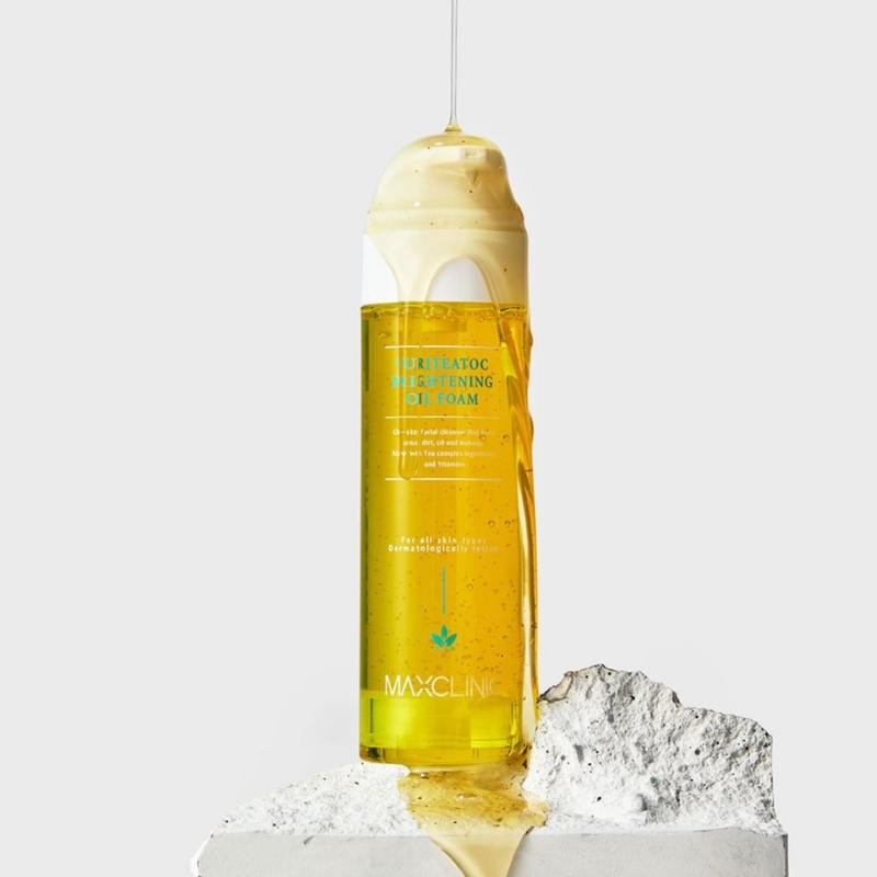 Sữa Rửa Mặt Maxclinic Puriteatoc Brightening Oil Foam Cleanser 110g