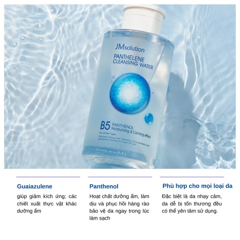 Nước Tẩy Trang JMsolution Panthelene B5 Cleansing Water 500ml