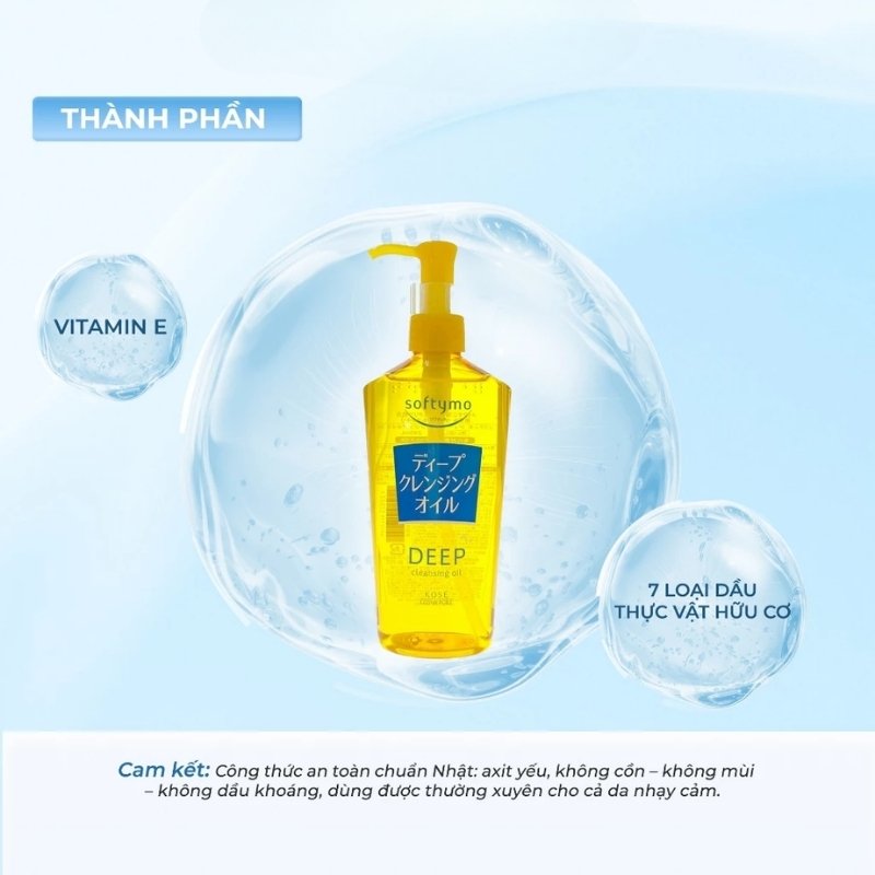 Dầu Tẩy Trang Kose Softymo Deep Cleansing Oil
