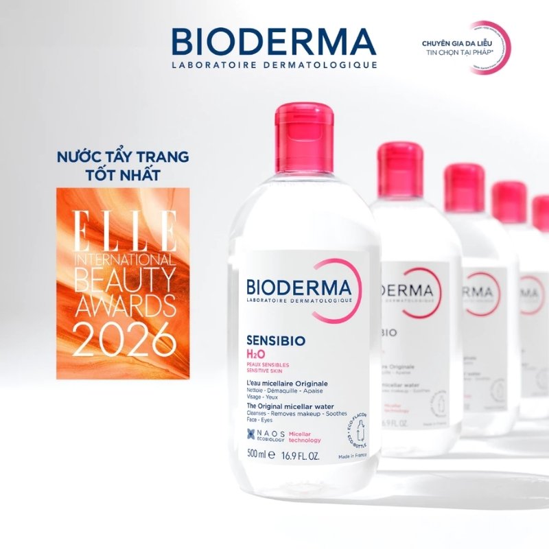 Tẩy Trang Bioderma Cho Da Nhạy Cảm Sensibio H2O (Nhập Khẩu) (Mẫu Mới) - 500ml