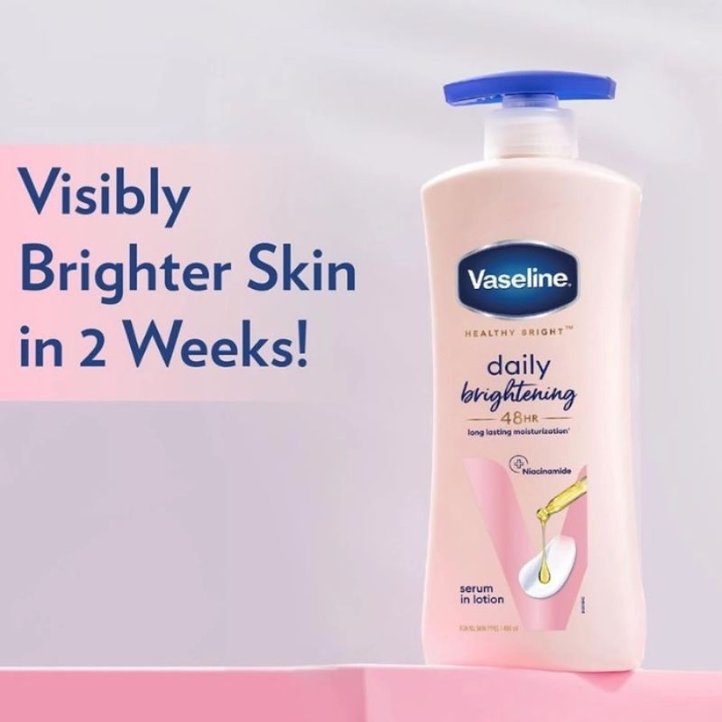 Sữa Dưỡng Thể Vaseline Intensive Care 3 Weeks 725ml (Vòi Xanh) - Daily Brightening