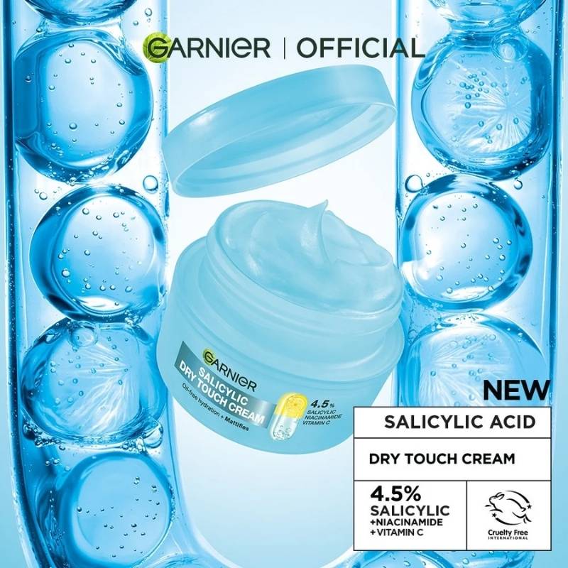 Kem Dưỡng Kiềm Dầu Garnier Salicylic Dry Touch Cream 30ml