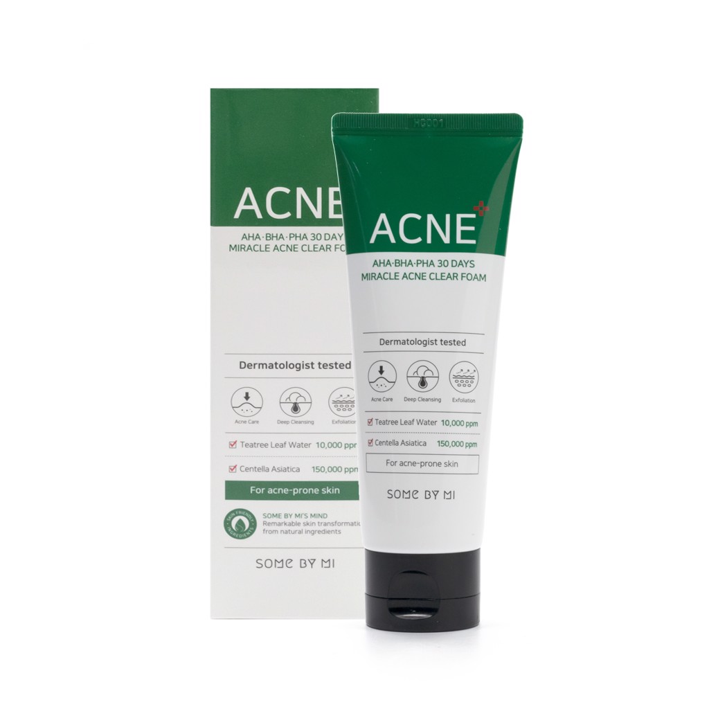 Sữa rửa mặt Some By Mi Aha Bha Pha 30 Days Miracle Acne Clear Foam