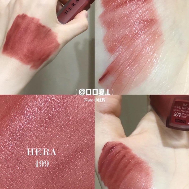 Son Kem Lì Hera Sensual Powder Matte Liquid - 499 Rosy Suede