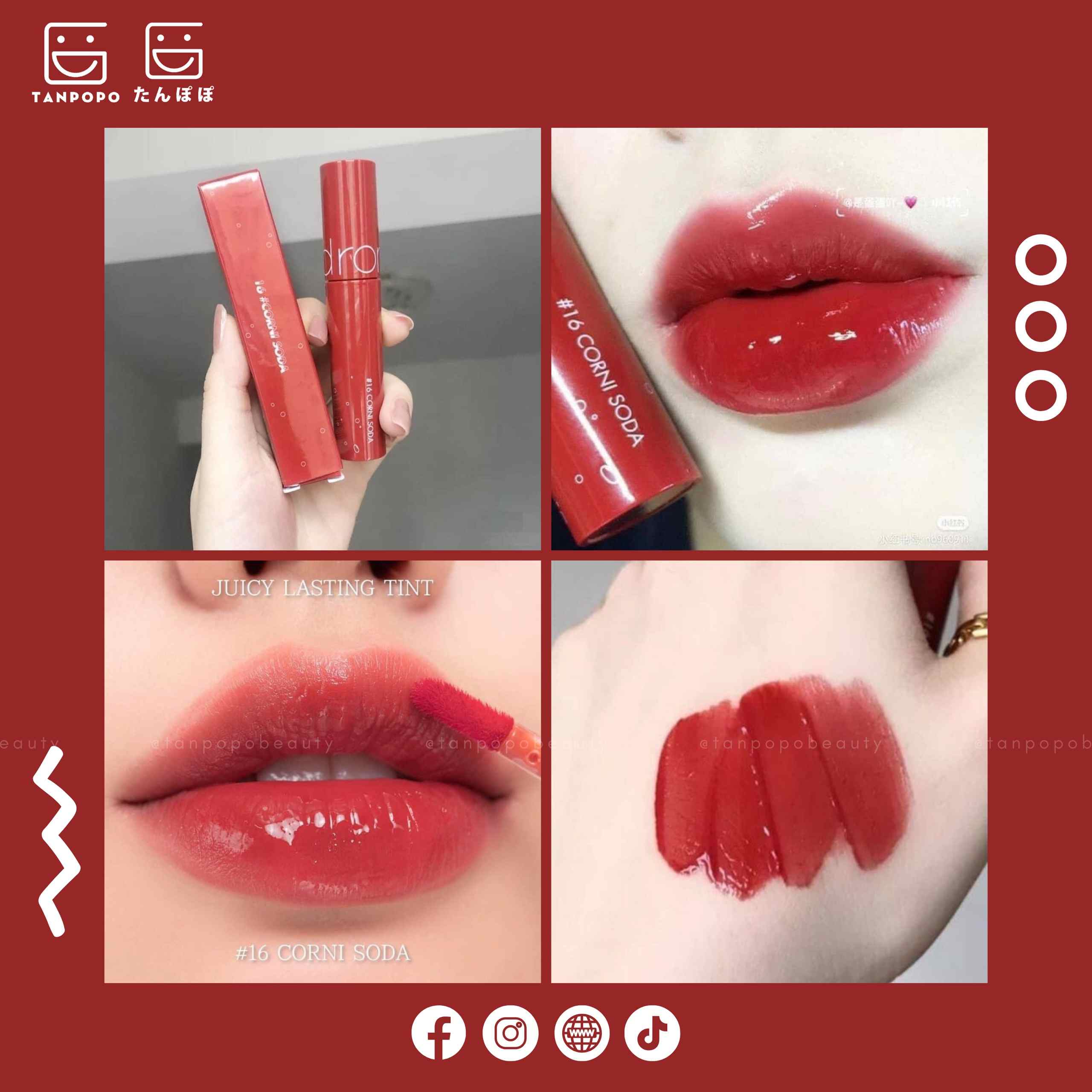 Son kem Romand Juicy Lasting Tint Version 2