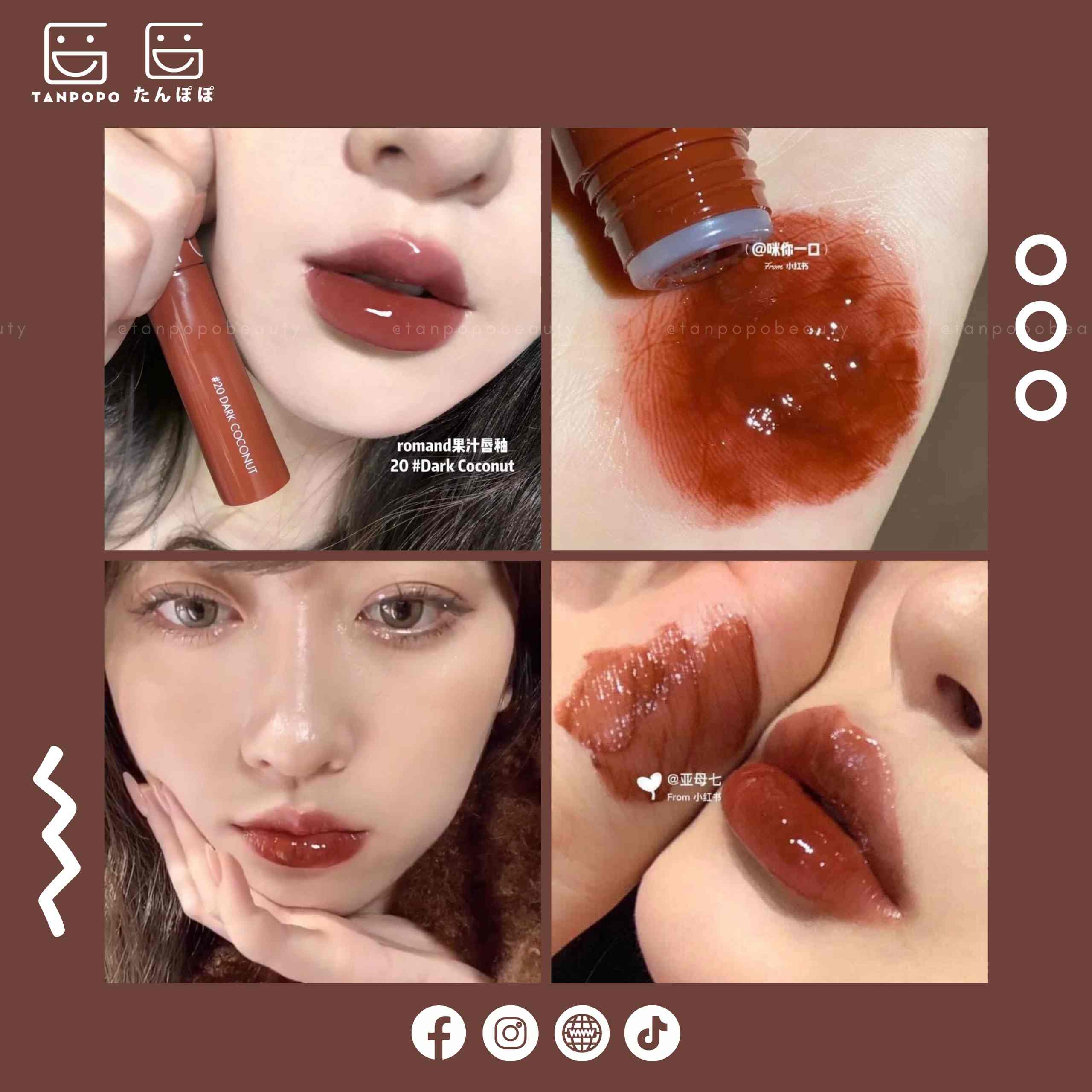 Son kem Romand Juicy Lasting Tint Version 2