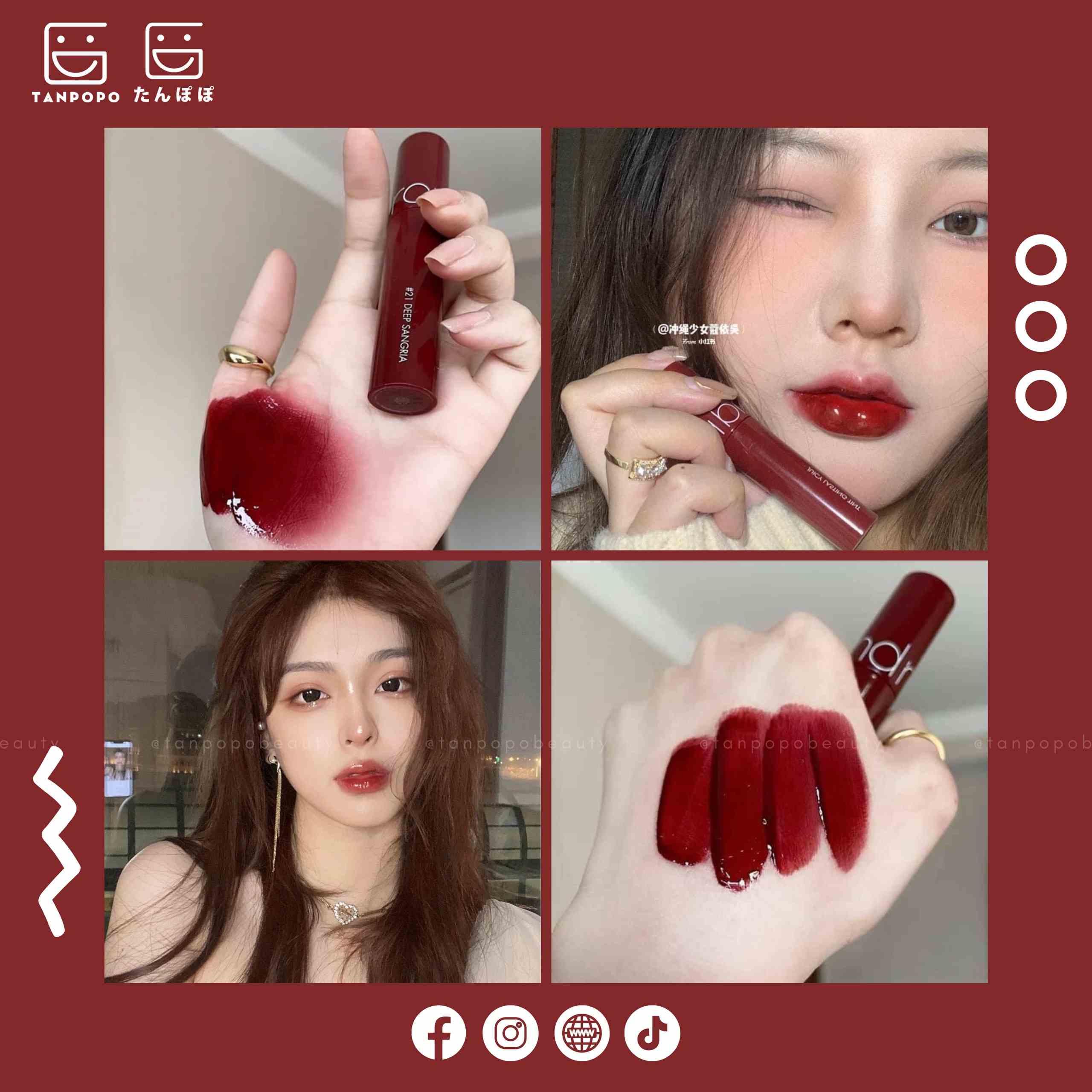 Son kem Romand Juicy Lasting Tint Version 2